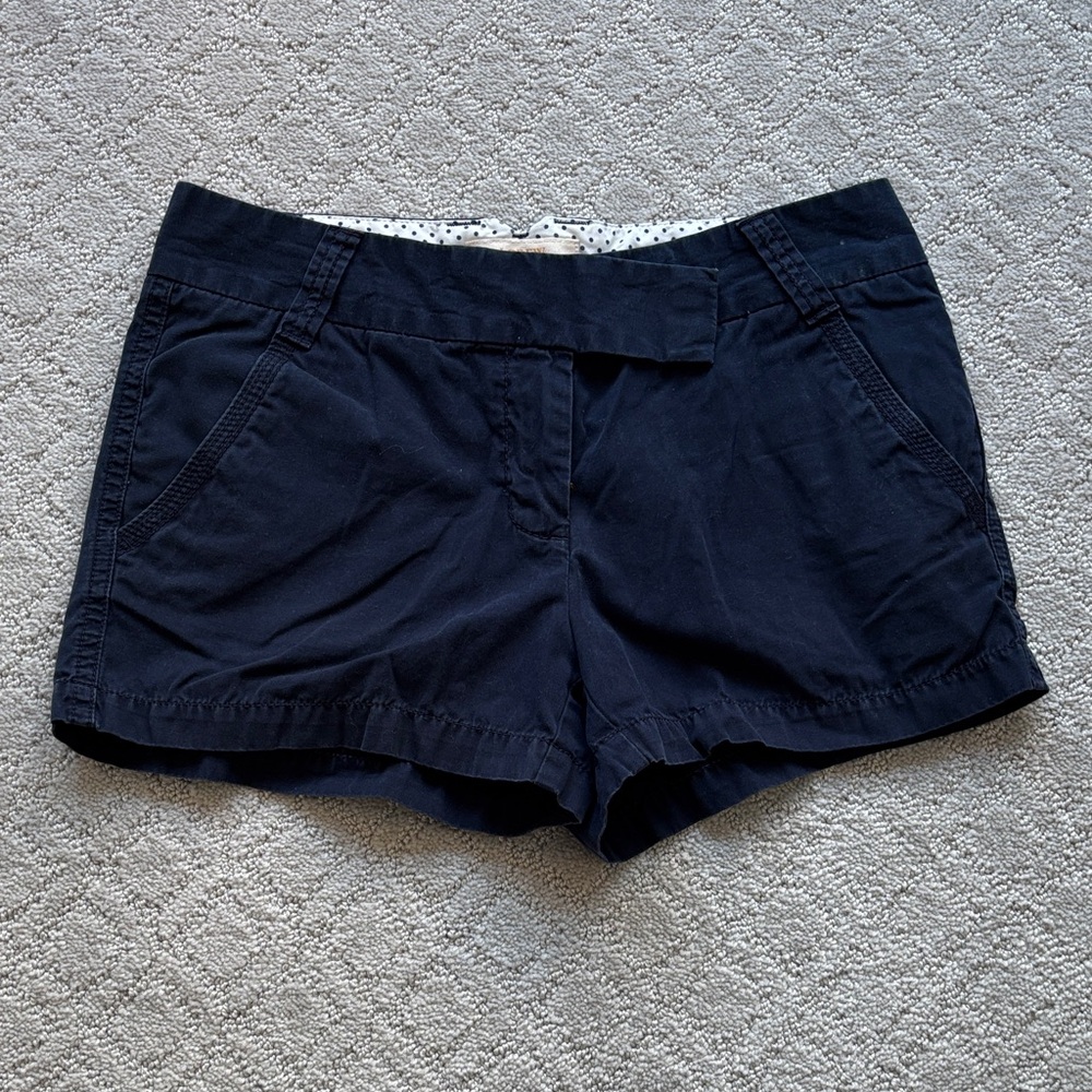 J. Crew Women's navy chino Shorts